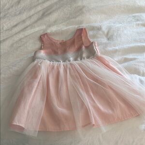 Cat & Jack Pink and Silver Formal Kids Dress